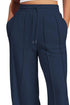 'Zelle' Drawstring Wide Leg Active Pants - Celes Fashion